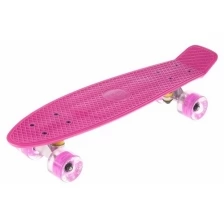 Круизер Fish Skateboards 22" Розовый/LED
